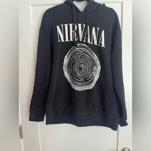 H&M Divided Nirvana hooded sweatshirt -L